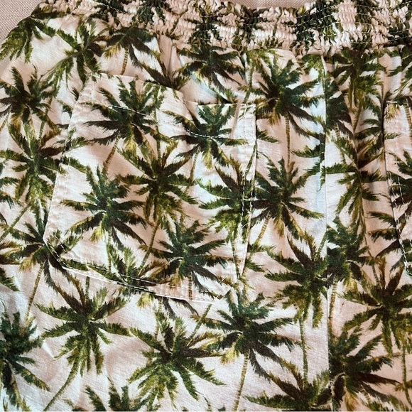 Briggs Ladies Linen Blend Shorts Palm Tree Print Size Extra Large - Picture 4 of 10
